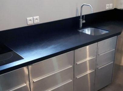 plan de travail granit Noir Mat