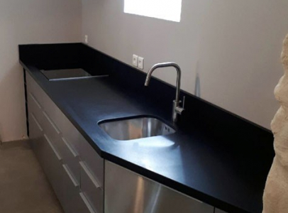 plan de travail granit Noir Mat