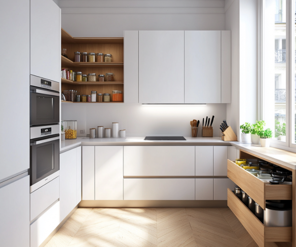 Solutions d'aménagement pour optimiser les angles de votre cuisine