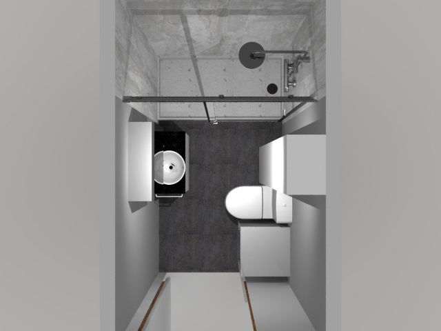Mini salle de bain parisienne refaite à neuf