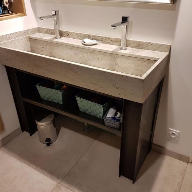 Lavabo en granit sur mesure